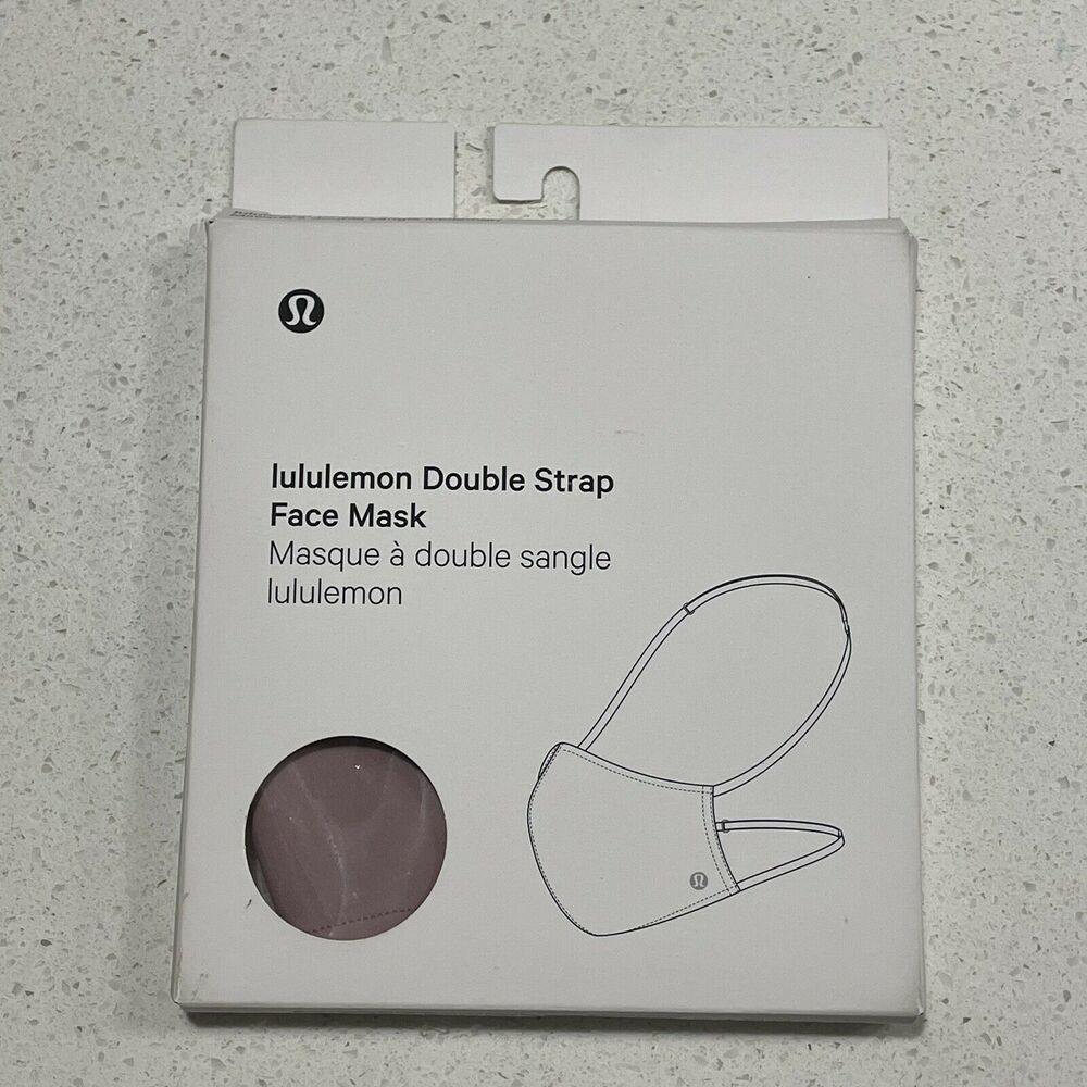 Lululemon Mauve Pink Black FACE MASK